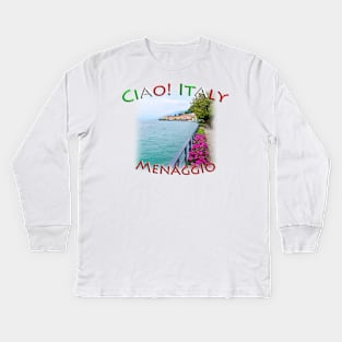 Menaggio on Lake Como Kids Long Sleeve T-Shirt